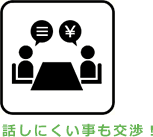 話にくい事も交渉